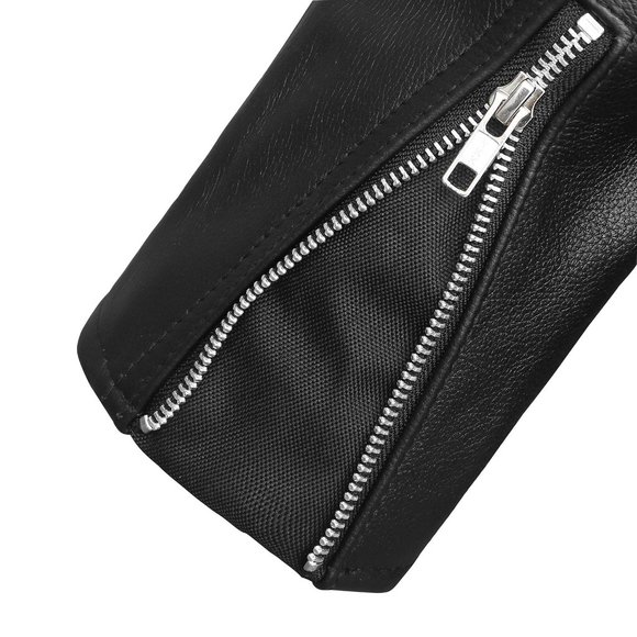 Men's Top Performer Motorcycle Leather Jacket with Double Conceal Carry Pockets - Picture 7 of 8